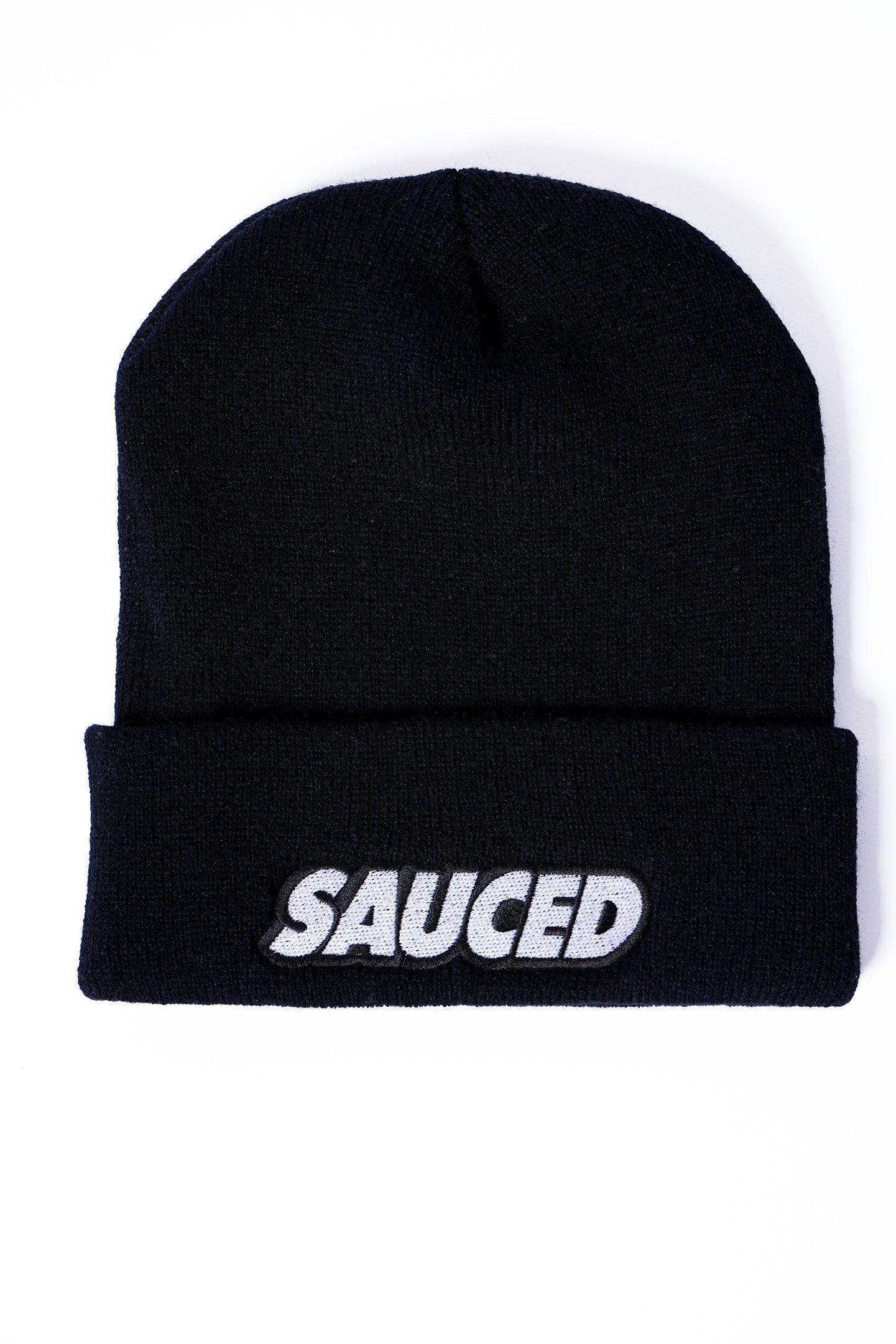 Sauced Black Beanie